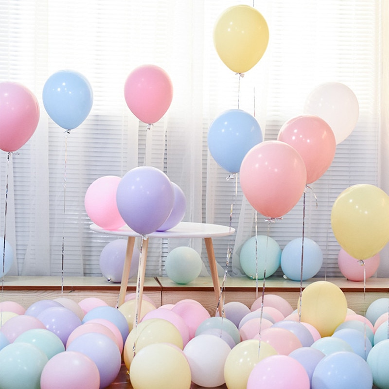 100 stücke 12Zoll Macaron Ballon Hochzeit Ballons Runde geschlecht offenbaren prinzessin geburtstag Party dekorationen freundlicher erwachsene mariage