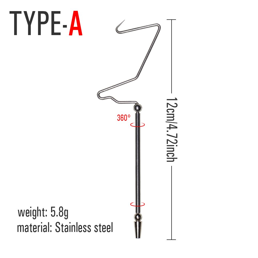 ICERIO Fly Tying Tools Hexagonal Brass Handle Stainless Steel Whip Finisher