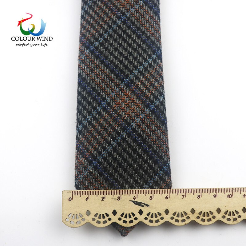 Formal Men's Wool Neck Ties Narrow Striped Solid Color Ties Set Soft Pocket Square Handkerchief Sets Lots