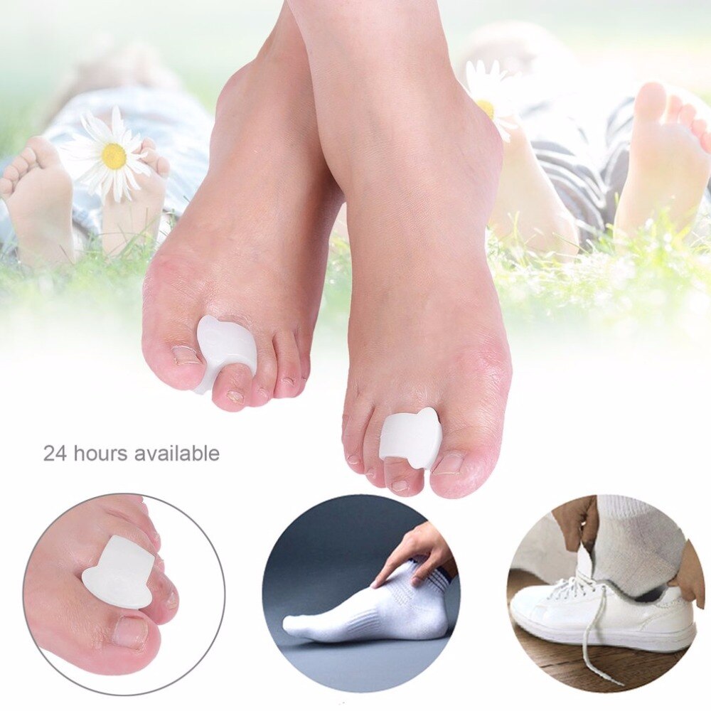 1 Paar Teen Separator Soft Silicon Voeten Care Braces Professionele Ondersteunt Gereedschap Relax Kussen Pain Relief Hallux Valgus Orthese
