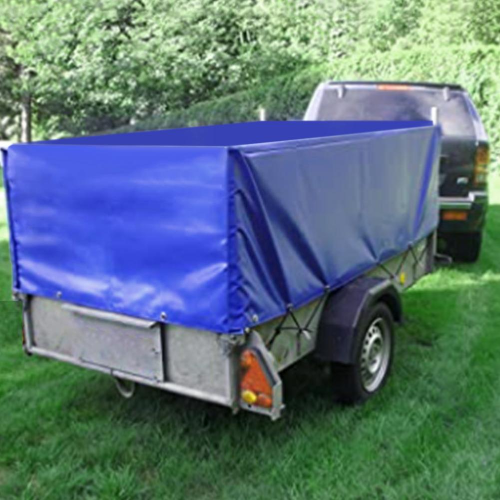 Zware Dekzeil Versterkte Oogje Dekzeil Blauw Waterdichte Dekzeil Trailer Cover Oxford Doek Stofkap Platte Truck Tarp
