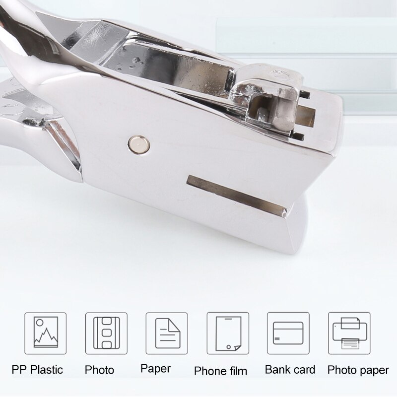 Certificate ID Card Hole Puncher Oval Slot Punch Paper Cutter Planner Scrapbooking Tool Office Stationery School Supplies