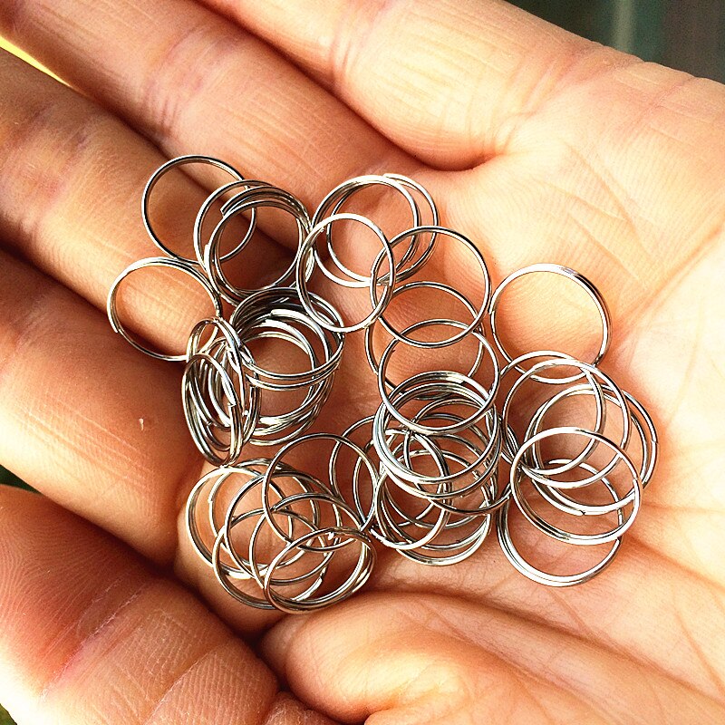 Top 500 Pcs 11 Mm Verchroomd Stalen Ronde Ringen Kralen Gordijn Accessoires Opknoping Hangers Metalen Connectoren