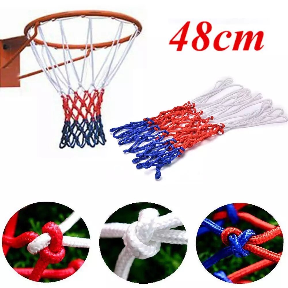 Full størrelse basketballkurv ringnett veggmontert utendørs hengende kurv 18 /46cm