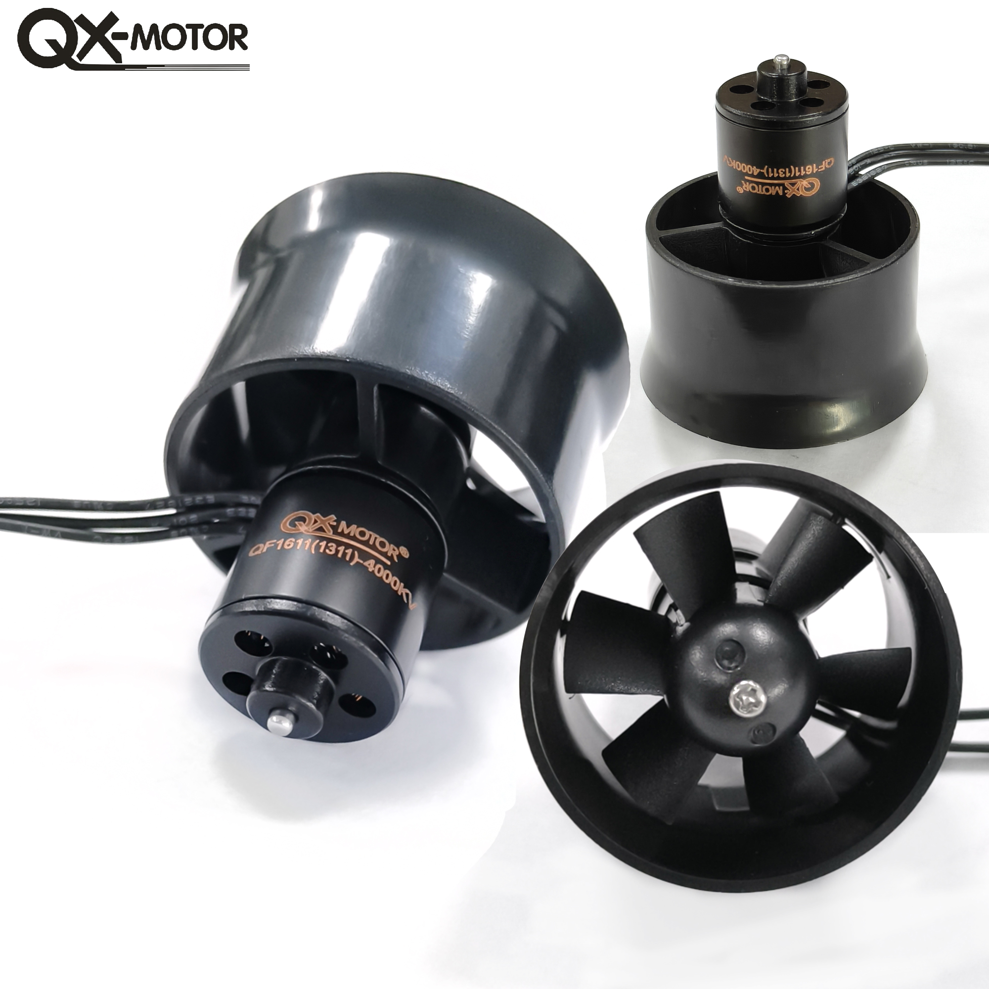 QX-MOTOR DIY EDF Impeller 30mm / 50mm / 64mm / 70mm / 90mm mit bürstenlosem Motor für RC Helikopter und Jet-Flugzeugteile