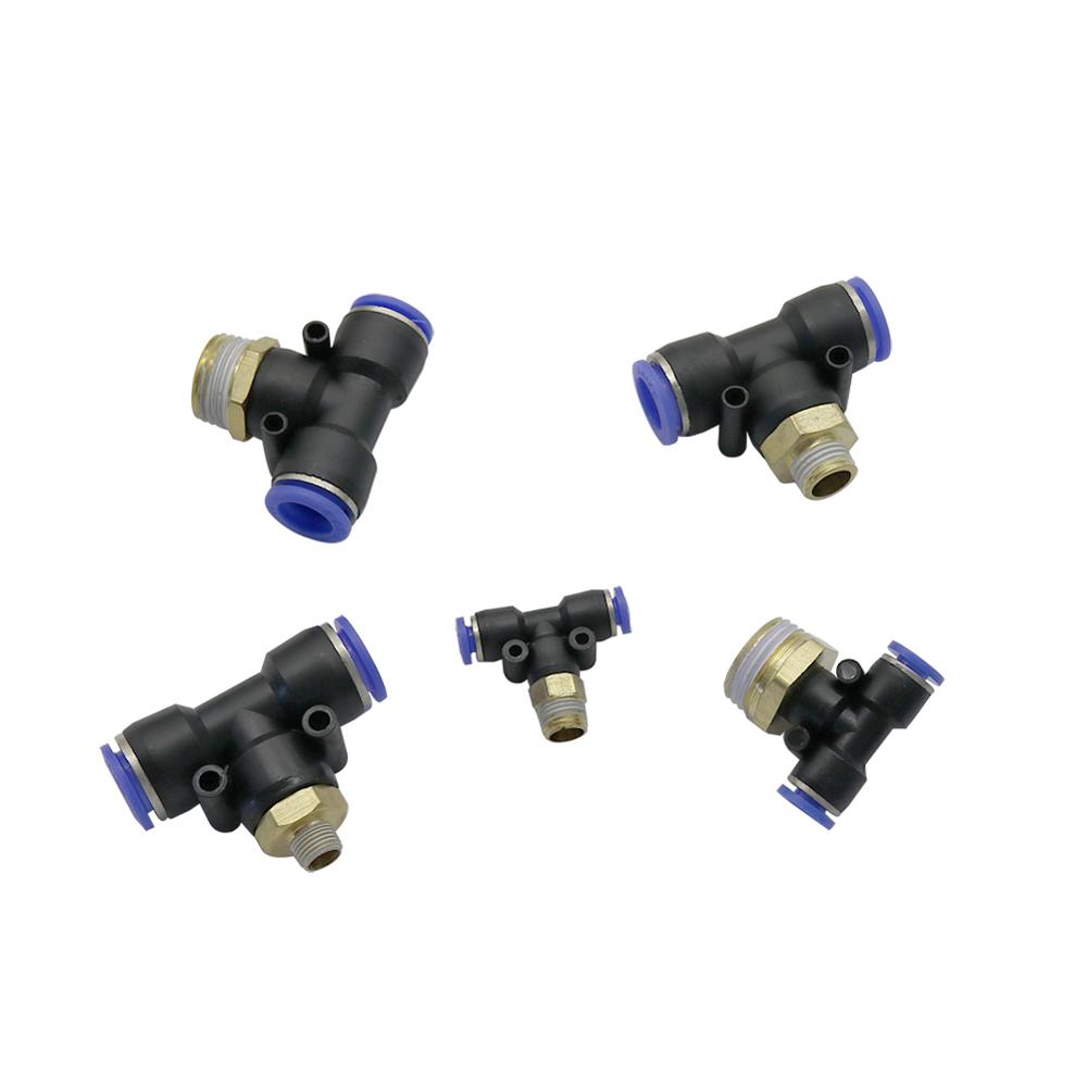 Regulador neumático de flujo de aire 4mm 6mm 8mm 10mm 12mm OD tubo de manguera de Gas ajuste válvula conector 1/8 "1/4" 3/8 "1/2" rosca macho