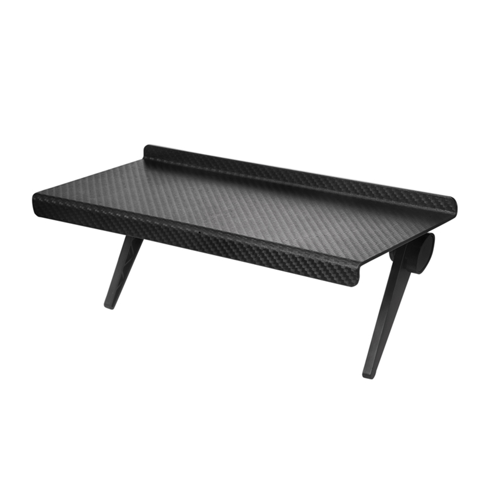 Einstellbare TV Regal Computer Monitor Schreibtisch Bildschirm oben Lagerung Gestell Medien Kasten Router Lagerung Halfter Heimat Sekretariat Organizer Fach: Schwarz