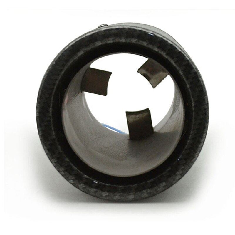 Sound Exhaust Tips Stainless Steel Muffler Car Exhaust Tail Throat Pipe Modification Luminous Tube Flame LED Light R2LC