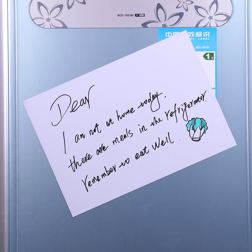 Pizarra blanca con imanes flexibles para nevera, pizarra impermeable para mensajes para niños, almohadilla magnética para notas de nevera, 1 unidad