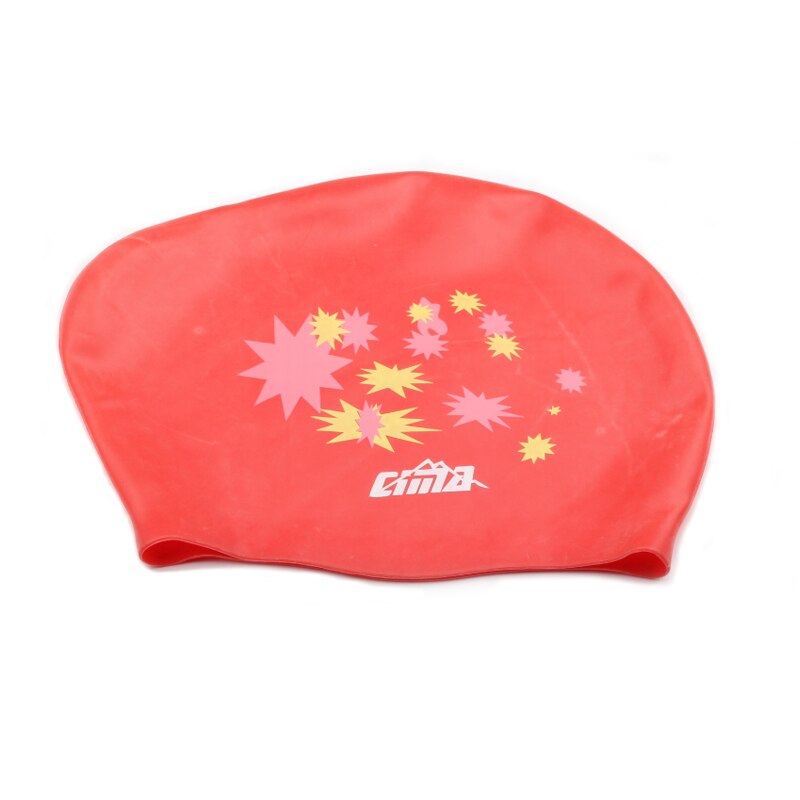 Gorros de natación de silicona grandes para mujer, gorro de piscina de pelo largo, protección para las orejas, Flexible, equipo de buceo elástico