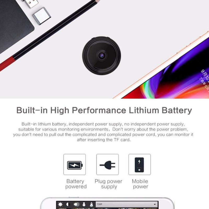 Mini caméra secrète Wifi Full HD 1080P, caméscope de sécurité à domicile, Vision nocturne, détection de mouvement, moniteur à distance avec application