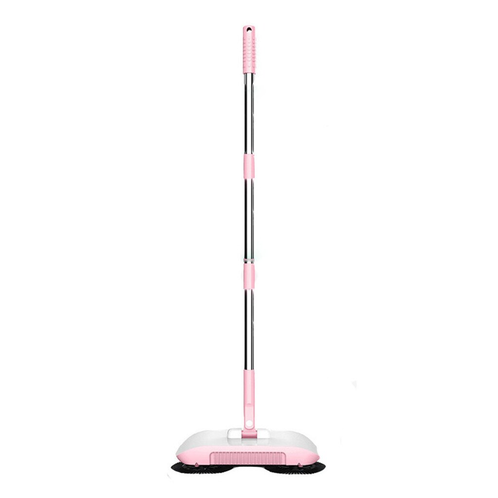 Aspiradora barrer el piso mano empuje barredora casa barriendo limpiando de vacío de la máquina de limpieza para el hogar Accesorios: Pink 