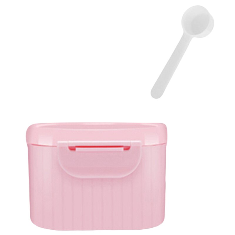 Caja de plástico de una sola capa para bebé recién nacido, contenedor portátil para almacenamiento de leche en polvo, latas de comida