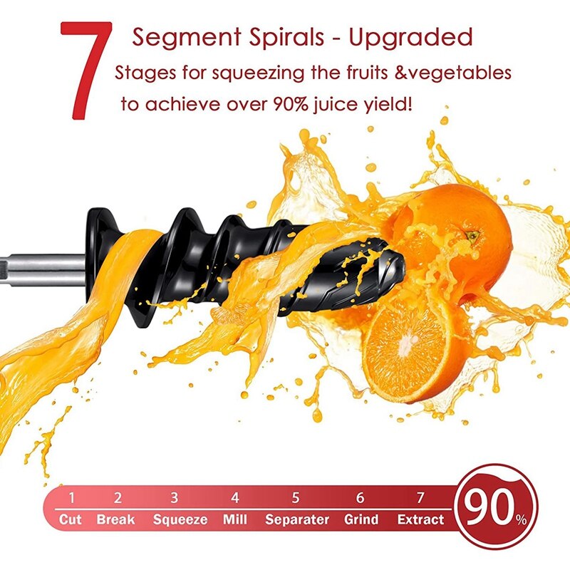 Masticating Juicer Attachment For Kitchenaid All Models Stand Mixers Masticating Juicer Slow Juicer Attachment-Black