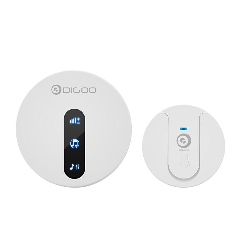 DIGOO DG-SD10 SD10 Transmitter Self-powered Waterproof Doorbell EU Plug Unique Sliding Button 58 Melodies DoorBell