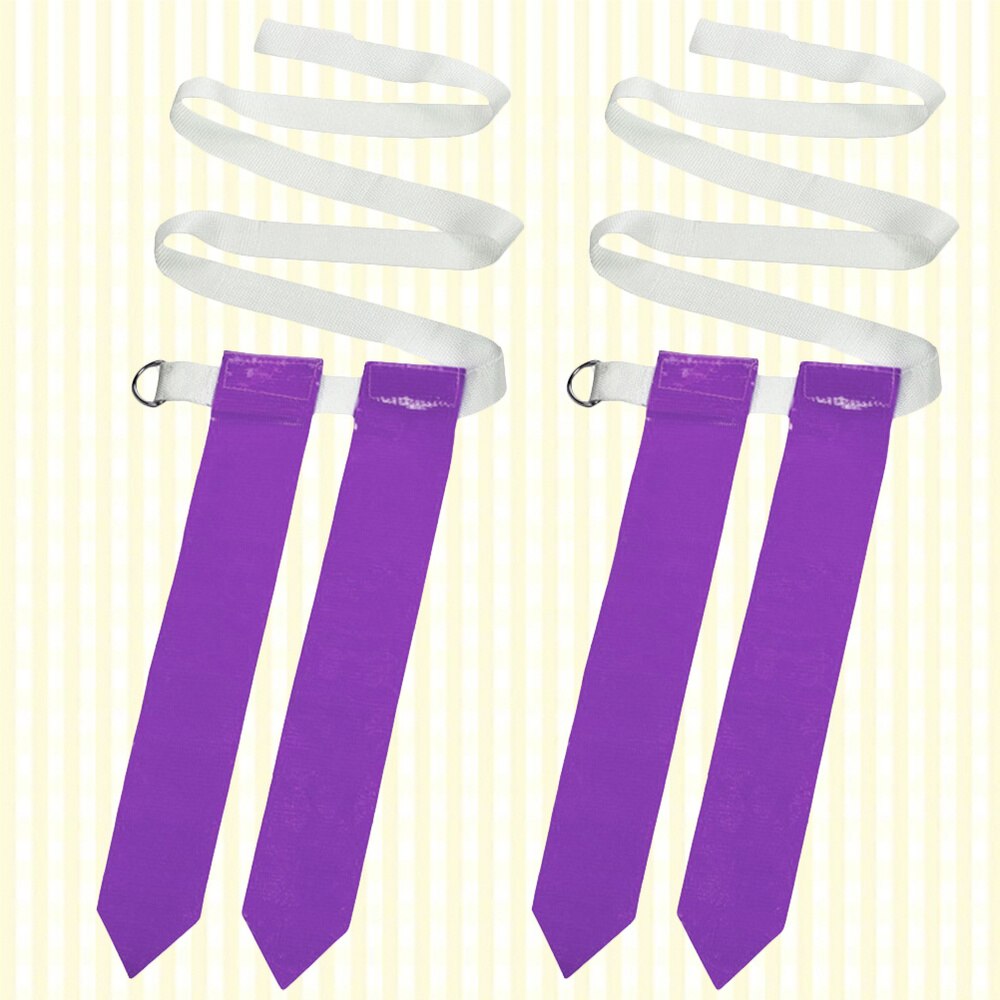 2pcs Adults American Football Waist Belt Flag Rugby Game Streamer Accessories for Touch Games Practices Training (White Waist Be: Purple