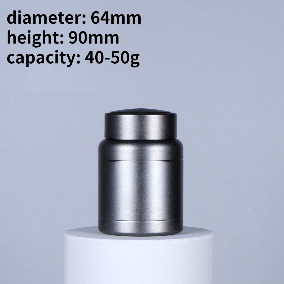 Titanium Alloy Round Mini Pack Tea Caddy Tin Can Canister Set Kitchen Accessories Tea Organizer Tea Box: plum
