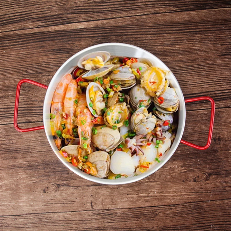 Guld paella spansk skaldyr risgryde salat pasta tallerken har øre wok pande koreansk stegt kylling tallerken ost bagt køkkengrej gryde