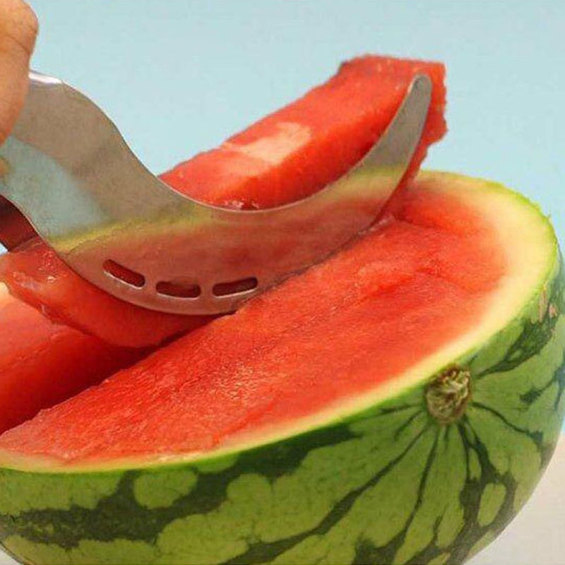 Multifunctionele Fruit Groente Gereedschap Rvs Watermeloen Slicer Fruit Snelle Cutter Keuken Accessoires Watermeloen Mes