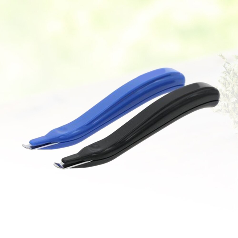 2pcs Universal Needle Remover Labor Saving Staple Remover Handheld Nail Puller (Blue and Black): Default Title