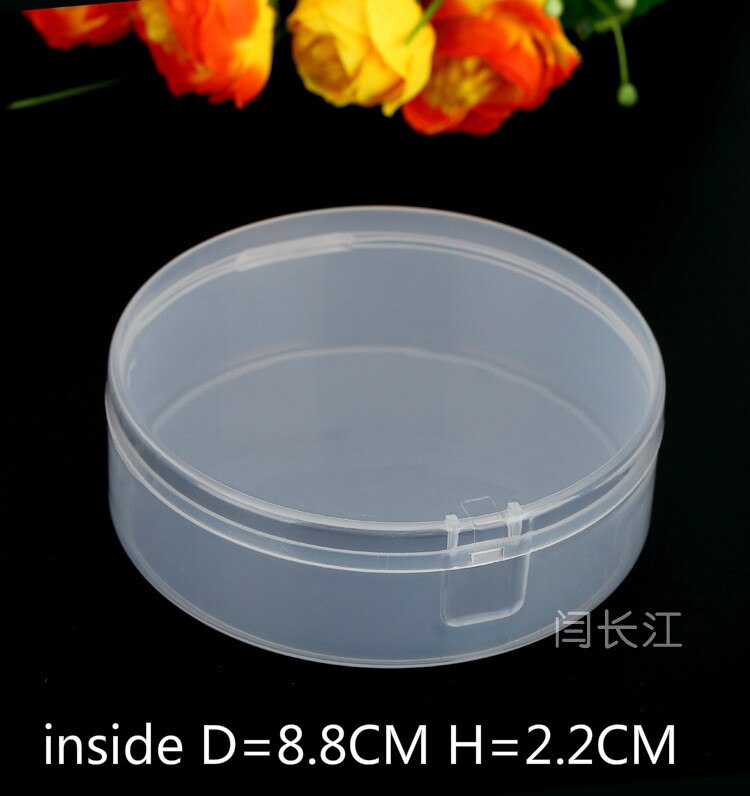 Round Plastic Box Cover Gear Box Kit Small Round Box Sample Box Round Bottle 9030