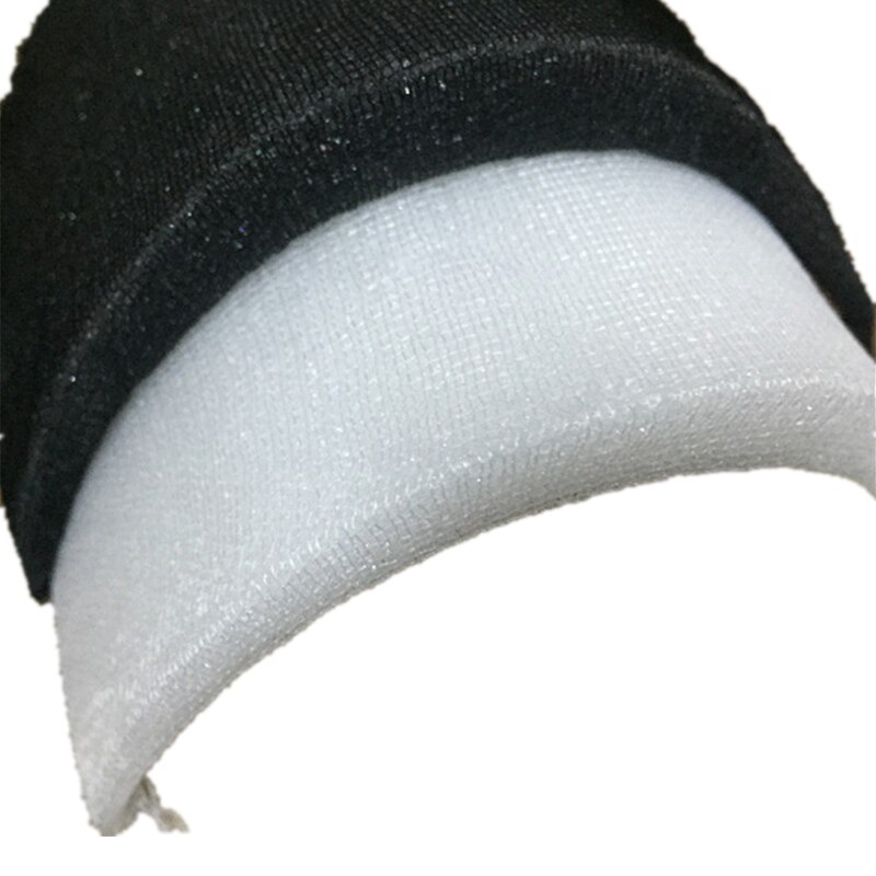 20 pares de hombreras de tela esponjosa acolchadas suaves de hombro blanco negro para Blazer camiseta rompevientos Ropa Accesorios de costura