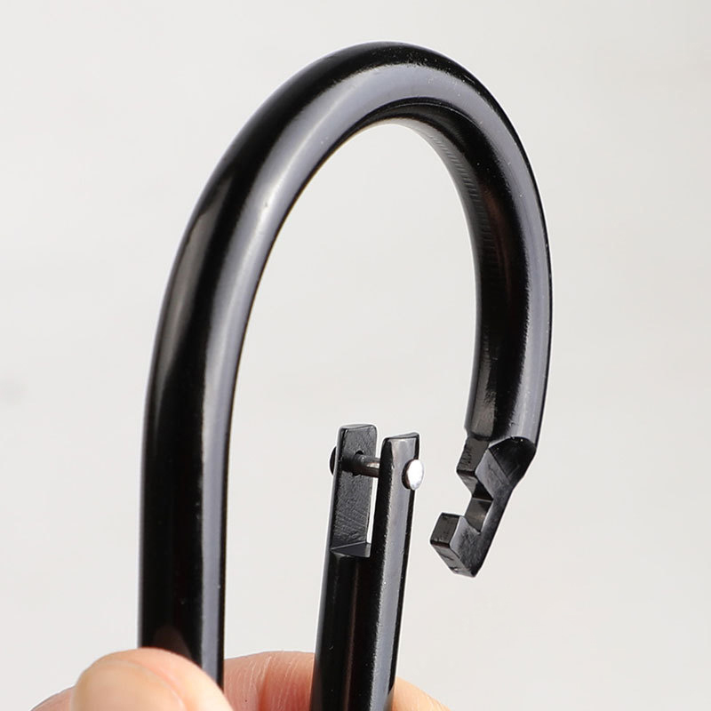 Aluminium Karabijnhaak Kalebas Vorm Niet-vergrendelend Grote Wandelen Camping Karabijnhaak Quick Link Lock Ring Karabijnhaak