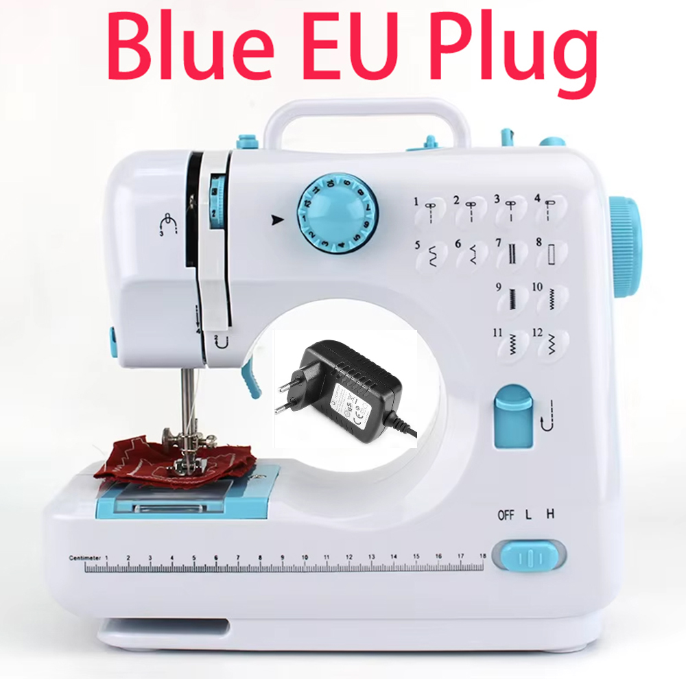 Elektrische mini-nähmaschine mit 12- stichen, tragbar und handlich für zuhause und unterwegs, inklusive nadel und faden (nähset separat erhältlich)