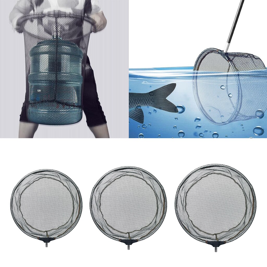 RUBBER LANDING NET REPLACEMENT DURABLE NYLON MESH FISHES CATCHING RELEASING TOOL