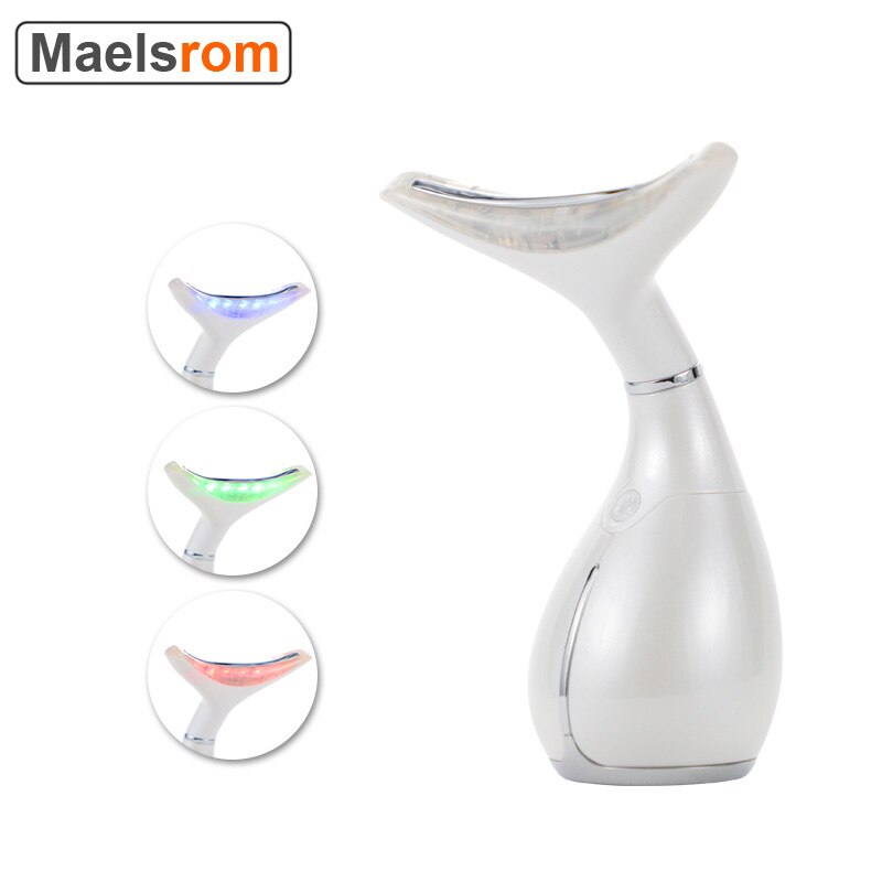 Neck Beauty Device LED Photon Therapy Neck Face Lifting Tool IPL Vibration Skin Tighten Anti-Wrinkle Remove Machine 3 Colors