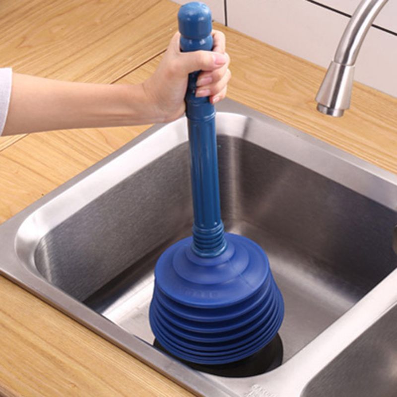 bellows toilet plunger to eliminate blockages, bathroom plunger