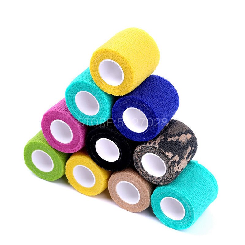 Bandage élastique auto-adhésif, accessoires de tatouage, 10 pièces, coude de 5cm de large, bandes de poignée pour les ongles, enveloppe de Protection pour le Sport