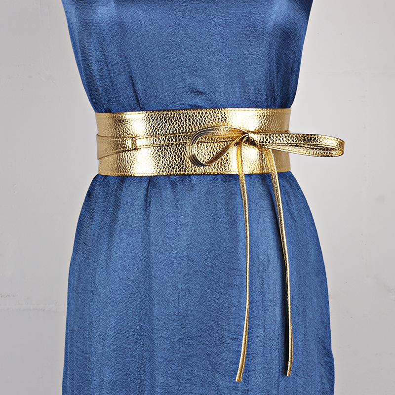 slim fit dress slacks Gold Metallic Mesh Belt – Marie France Van Damme