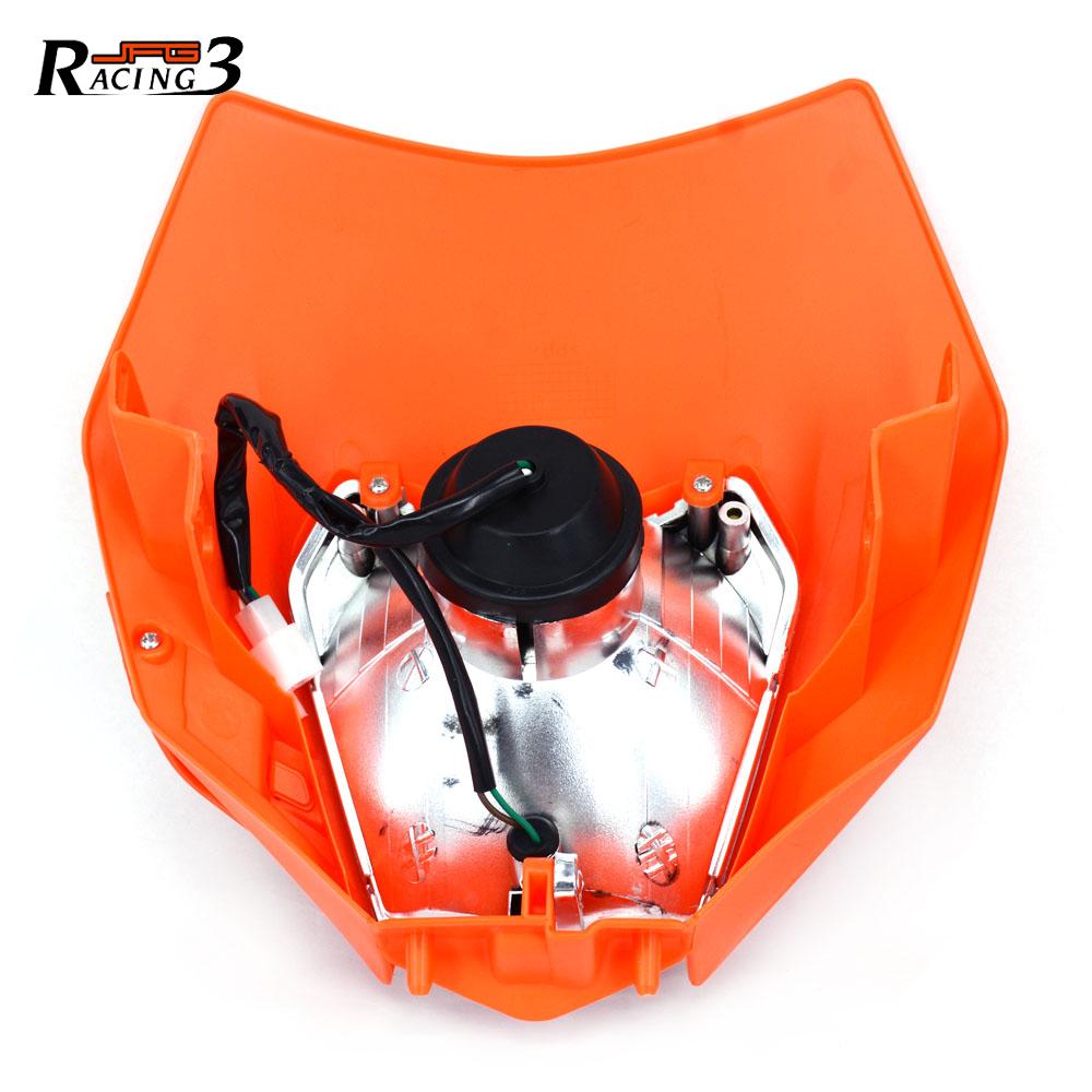 til ktm exc excf xc xcf xcw xcfw sx sxf sxs smr 125 250 350 450 500 505 520 530 motorsykkel universell hodelykt lys frontlys