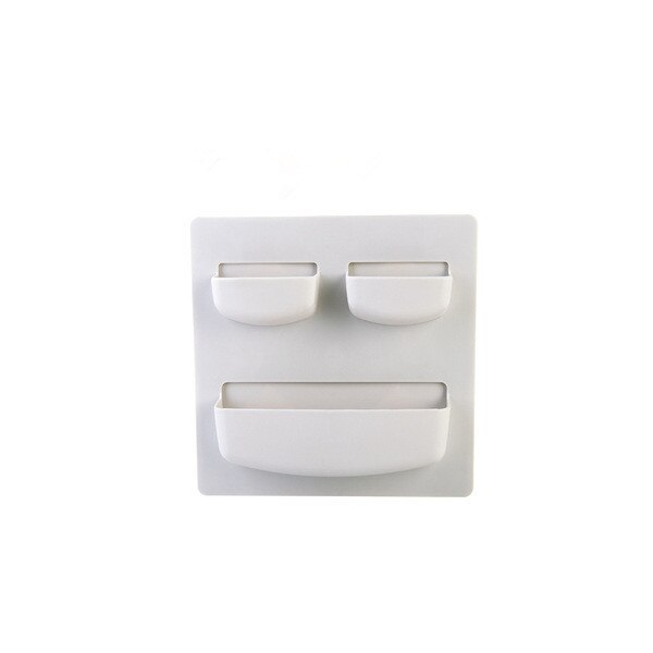 Thuis Opslag Muur Zuignap Plastic Opbergrek Cosmetische Toiletartikelen Diversen Opslag Houder Badkamer Keuken Organizer: 2