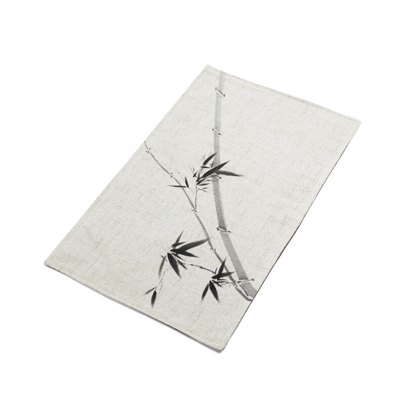 Napperon en tissu peint à la main pour Table basse, drapeau de Table, trompette, tapis de Table en coton et lin: d