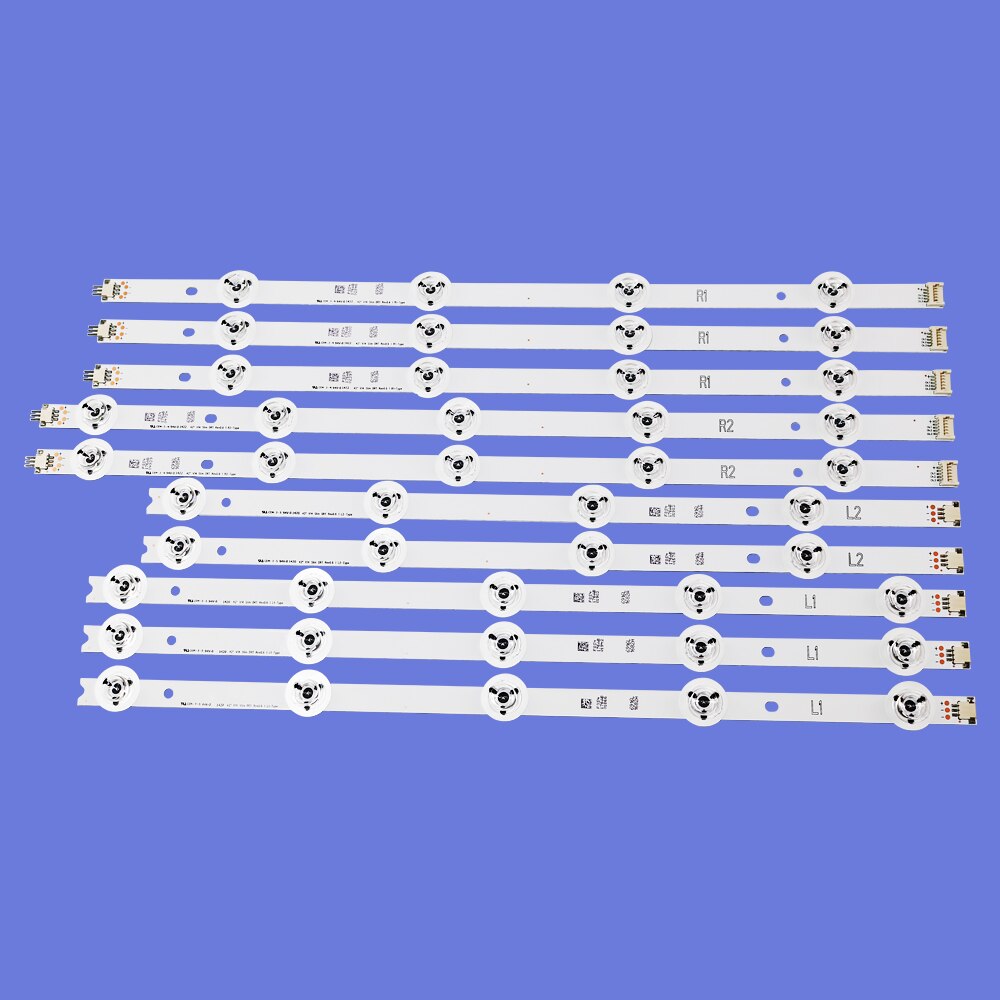 Tira de luces LED de retroiluminación, accesorio para LG 42LB670V 42LB671V 42LB673V 42LB675V 42LB677V 42LB679V 42LB700V 42LB730V 42LB731V, 10 unidades