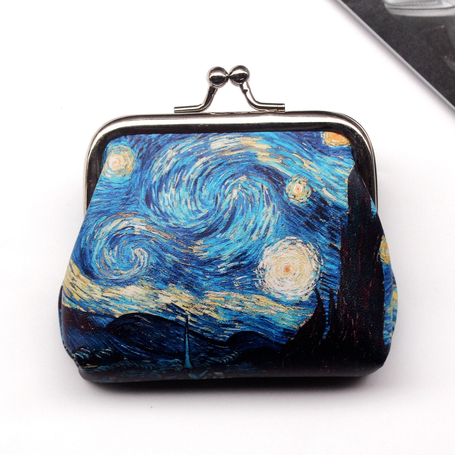 Vintage Coin Purse Wallet Women Famous Oil Painting Small Wallet Hasp Clutch Bag Good Women's Mini Purses