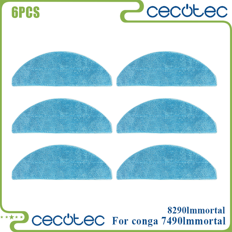 For Cecotec Conga Compatible 7490 Immortal / 8290 Immortal / Kabum Smart 900 Spare Parts Brush Mop Filter Dust Bag Accessories: plum