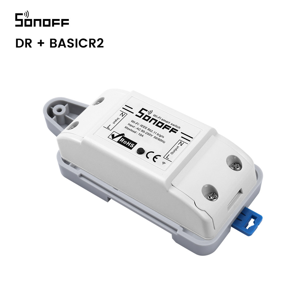 Itead Sonoff Dr Din Rail Lade Verstelbare Gemonteerd Rail Case Houder Gemonteerd Verstelbare Voor Sonoff Basic Rf Dual PowR2 TH10 TH16