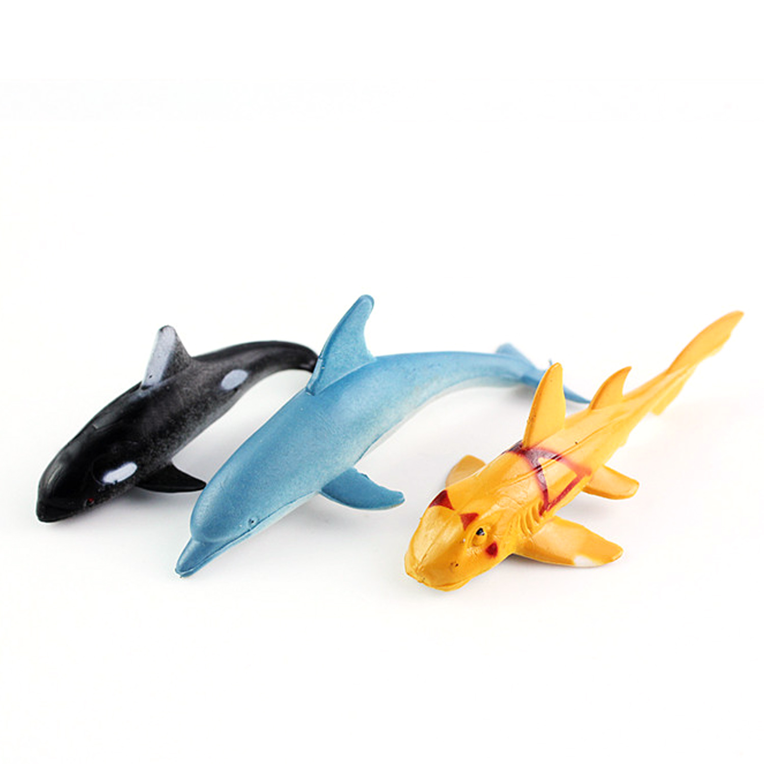 Mini brinquedo de plástico, animais do oceano do mar, peixe dolphin, baleias, tartaruga, caranguejo, polvo, selo, lanche, modelo de brinquedo educativo, 24 peças