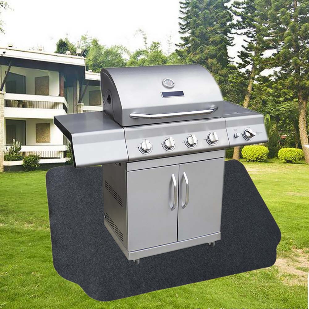 Grillmåtte ikke-vævet grill gulv bbq udendørs oliesikker miljøbeskyttelse genanvendeligt tilbehør grydeplade bagning