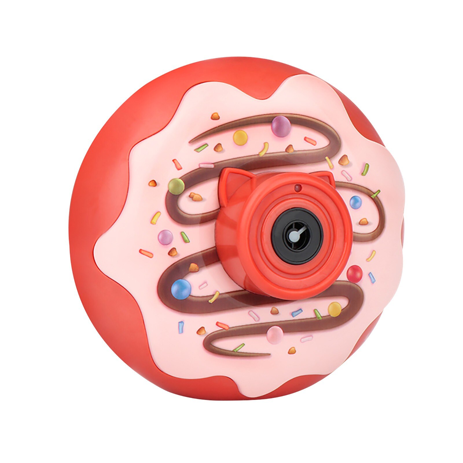 Kinderen Speelgoed Lichte Muziek Donut Bubble Camera Een-Knop Automatische Zeep Bubble Generator Hobby Verjaardag Speelgoed Voor Kinderen: D