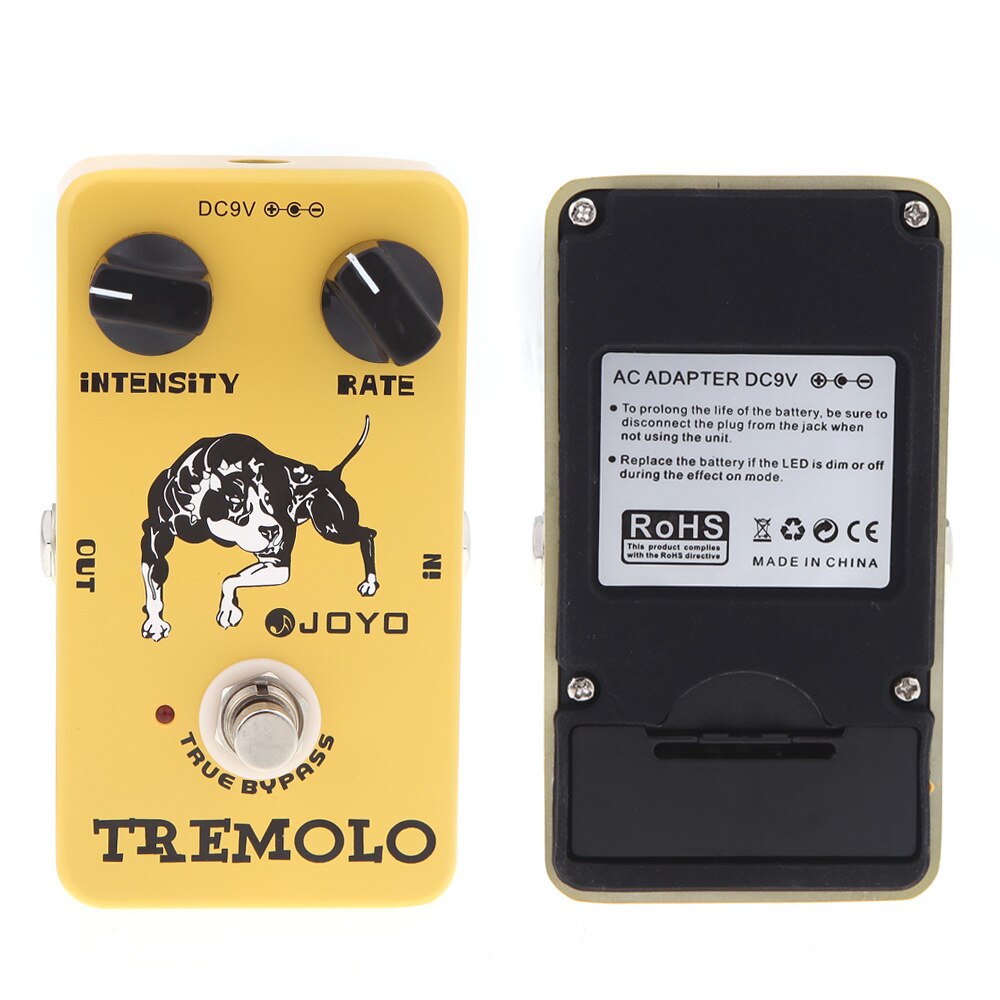 Joyo jf -09 tremolo kitarapedaali stompbox klassisten putkivahvistimien intensiteettisävel kitaraefekti pedaali kitaratarvikkeet