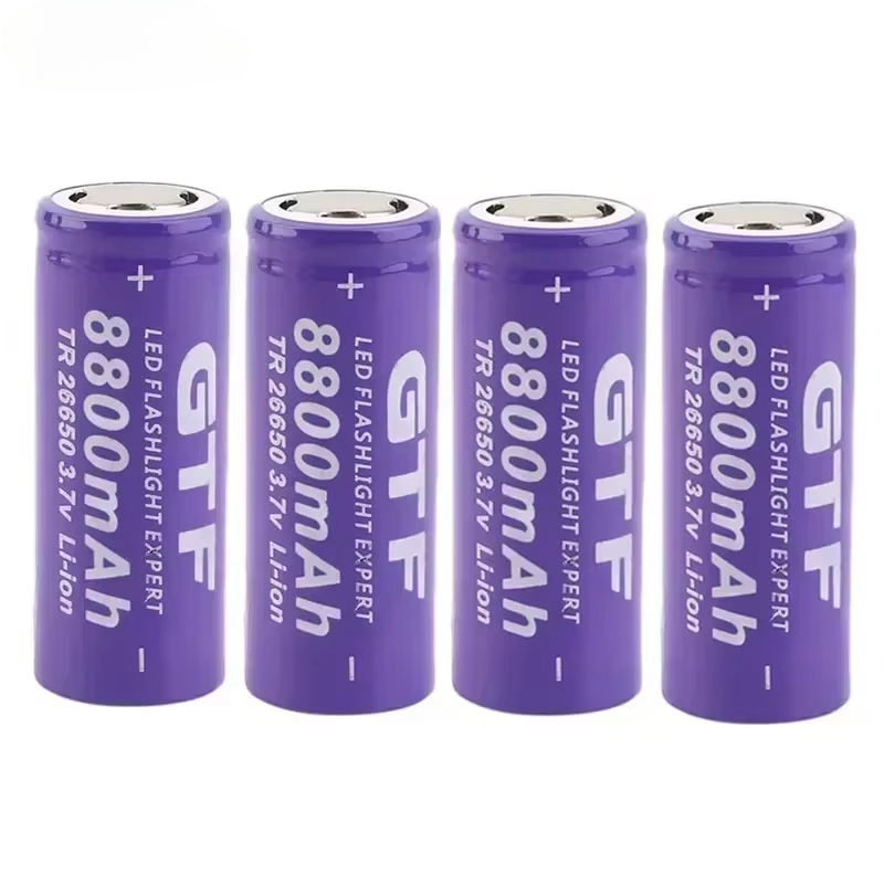 3.7V 26650 8800mAh Rechargeable Lithium - Ion Battery for All - Around Flashlight Use