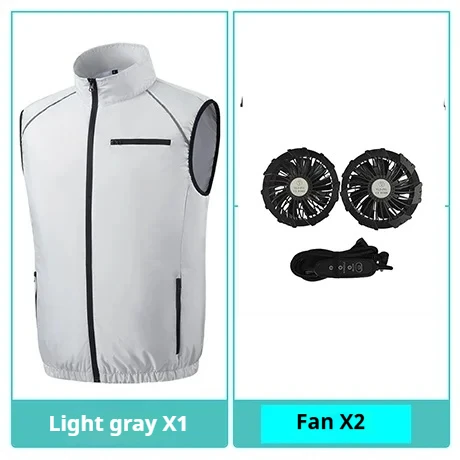 Complete set kleding met airconditioning, functioneel vest, zomerwerkkleding, outdoor kleding voor vissen, warmteafvoer en zonbescherming.: M / Bordeauxrood