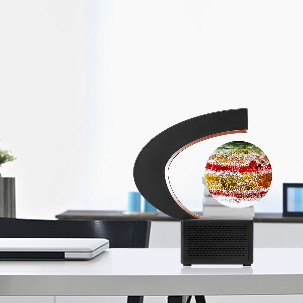 Mooie 3D Afdrukken Sphere Lamp Met Draadloze Audio 360 Graden Verlichting Schorsing Speaker Speaker