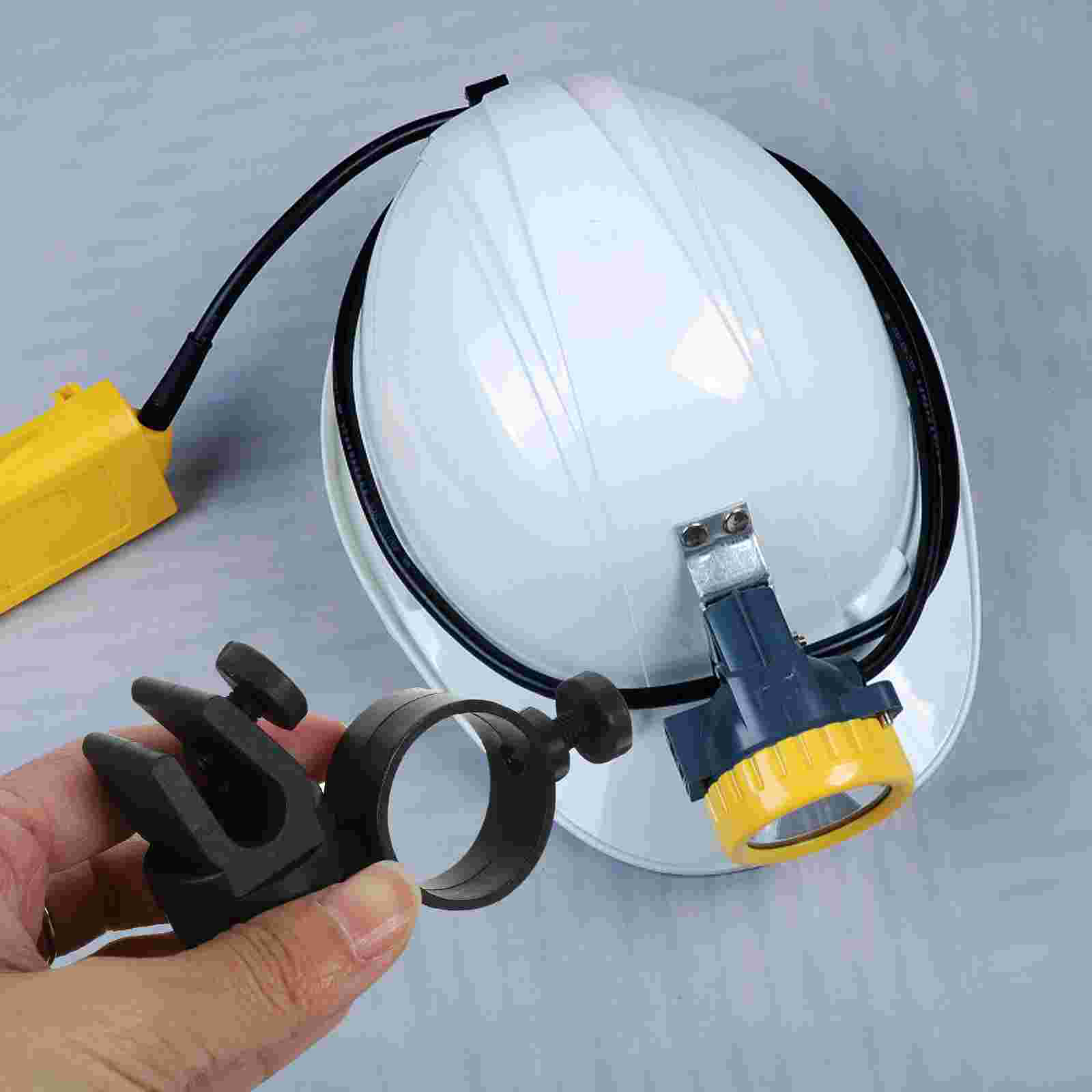 Hard Hat Flashlight Holder Headlamp Clips Hook Mount Stand Accessories for Headlight Abs Hardhat