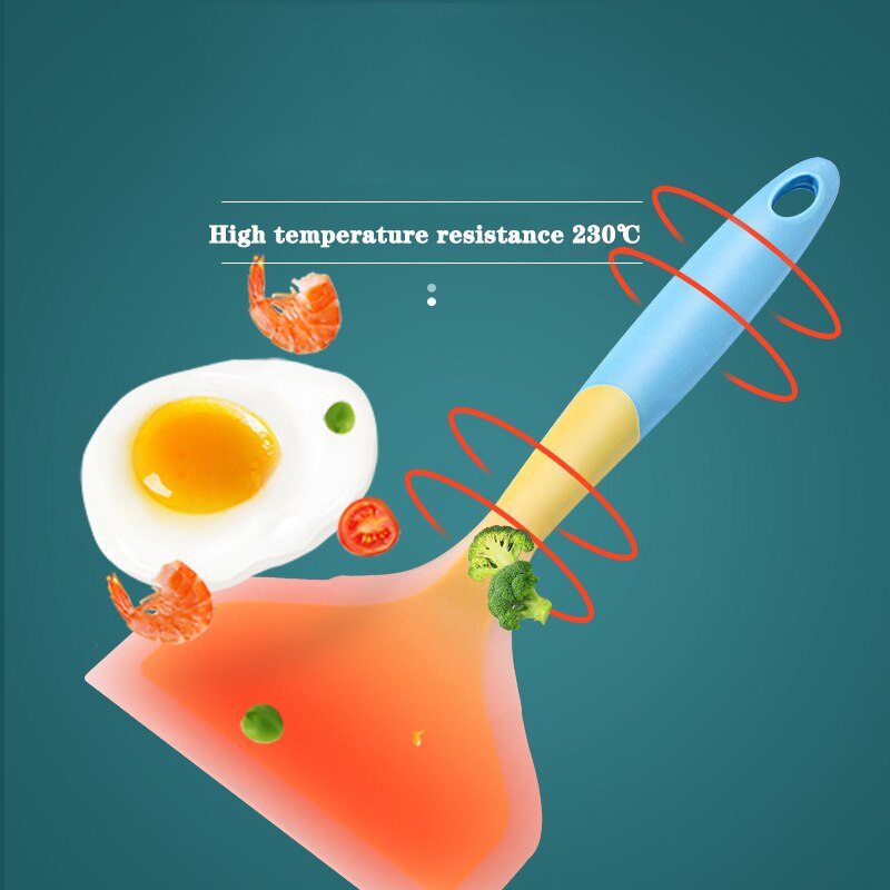 Non-stick Silicone Spatula Kitchen Ware Cooking Utensils Spatula Beef Meat Egg Butter Scraper Pizza Shovel Turners Food Lifters