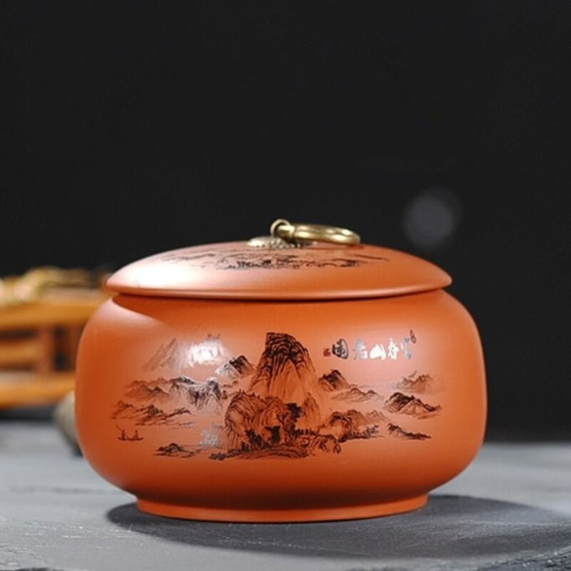 Boîte à thé scellée de | Bocaux de cuisine de grande capacité, boîtes à thé en céramique, conteneurs d'organisation de Cookie café réservoirs en porcelaine: 13x9cm color 5